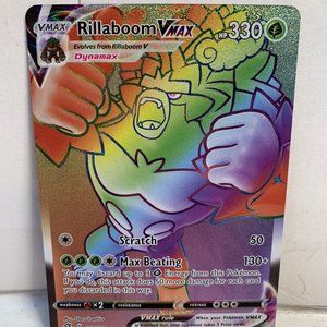 Rillaboom VMAX 193/192 Secret Rainbow Rare Rebel Clash Pokemon TCG Near Mint++